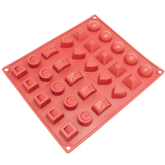 30-Cavity Silicone Chocolate, Candy and Gummy Mold