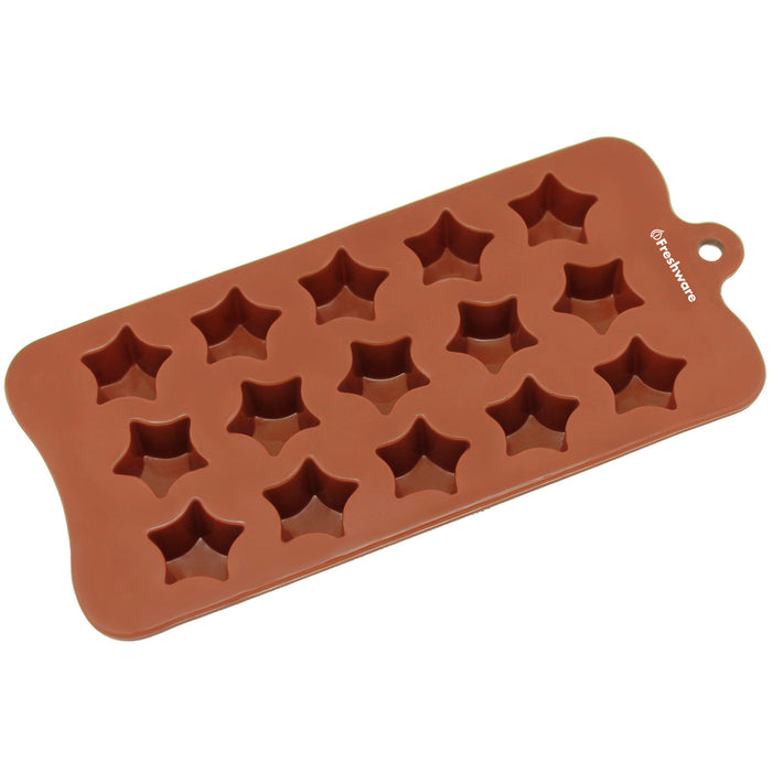 15-Cavity Silicone Super Star Chocolate, Candy and Gummy Mold