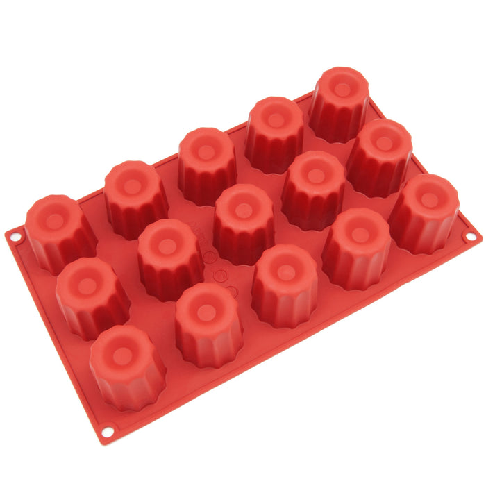 15-Cavity Silicone Small Caneles and Bordelais Fluted Cake Mold