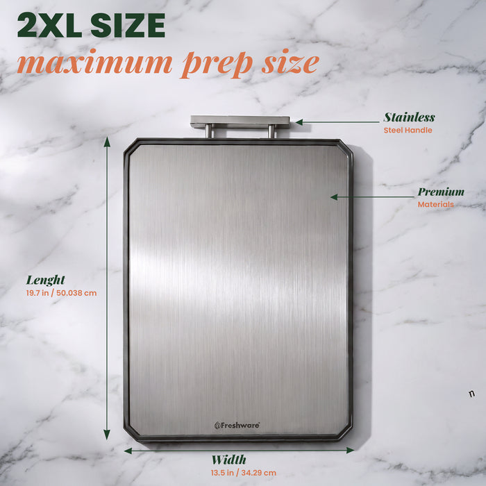 Premium Extra Large Titanium Cutting Board Double Sided