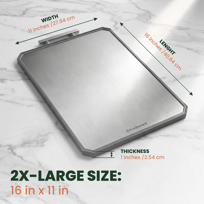 Premium Large Titanium Cutting Board Double Sided