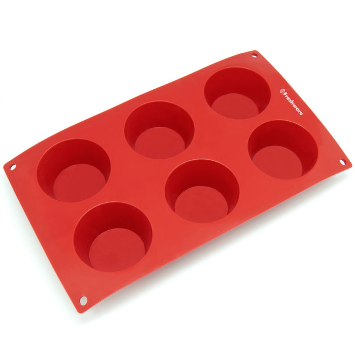 Silicone Muffin Pan, Non-stick Baking Cupcake Pan, 6 Cavity Pudding Mold,  Oven Accessories, Baking Tools, Kitchen Gadgets, Kitchen Accessories - Temu