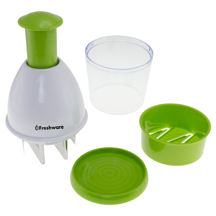 Freshware Garlic Chopper, Vegetable Chopper, Food Chopper for Garlic, Onion, Nuts, Herbs and Salsa