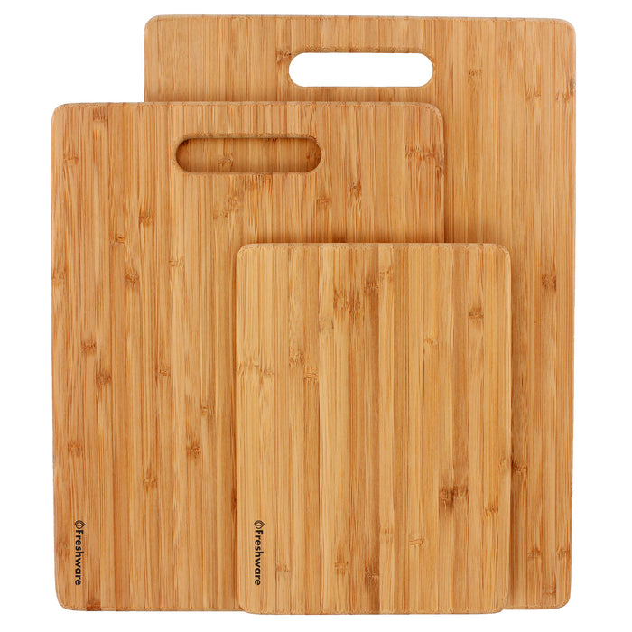 Totally bamboo 3 pece bamboo cuttng board set – Artoft Totally bamboo 3 pece bamboo cuttng board set – Artoft