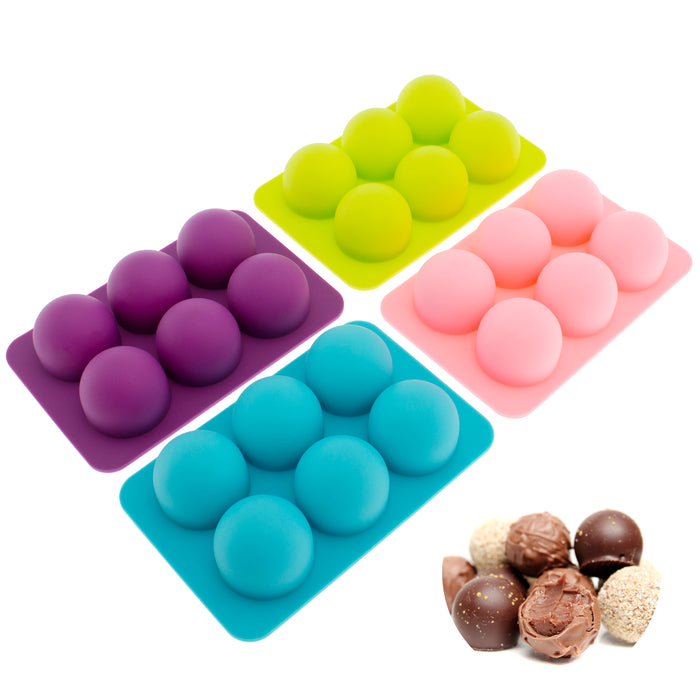 Chocolate Molds Silicone - Set of 6 +Free Recipes eBook - Non-Stick Candy  Molds Silicone - Food Grade Silicone Molds for Chocolate Candies