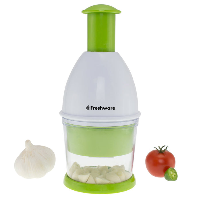 Freshware Garlic Chopper, Vegetable Chopper, Food Chopper for Garlic, Onion, Nuts, Herbs and Salsa
