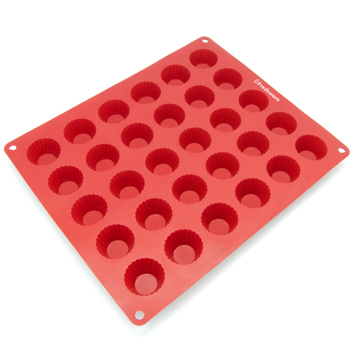 30-Cavity Silicone Peanut Butter Cup, Chocolate, Candy and Gummy Mold