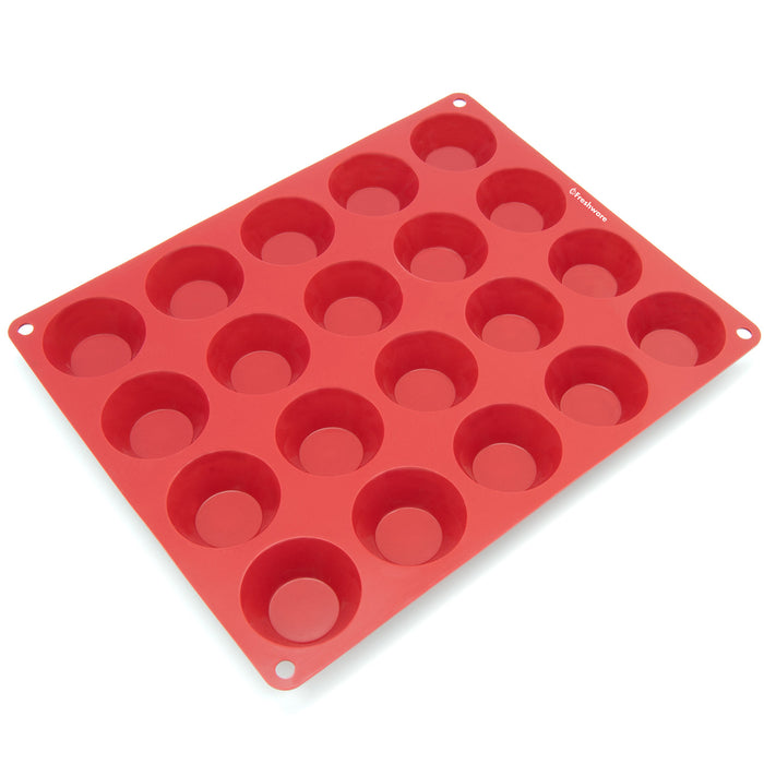 20-Cavity Silicone Mini Cheesecake, Panna Cotta, Pudding, Jello Shot, Pie, Custard and Tart Mold