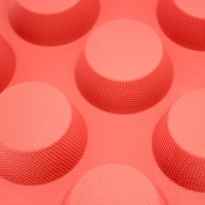 12-Cavity Silicone Mold for Cake, Bread, Cupcake, Cheesecake, Cornbread, Muffin, Brownie, and More