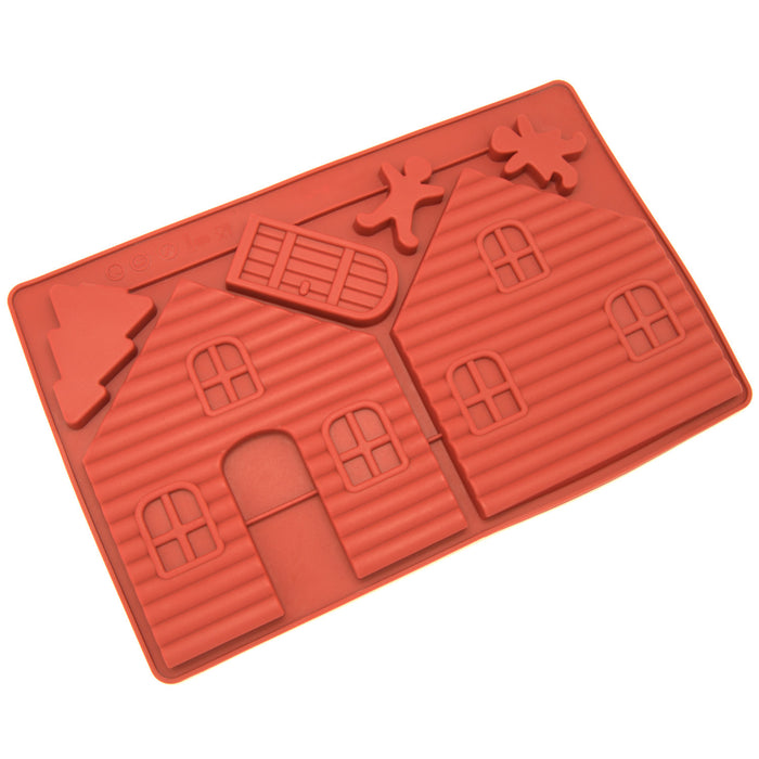 Silicone Gingerbread and Chocolate House Mold - 2 pcs