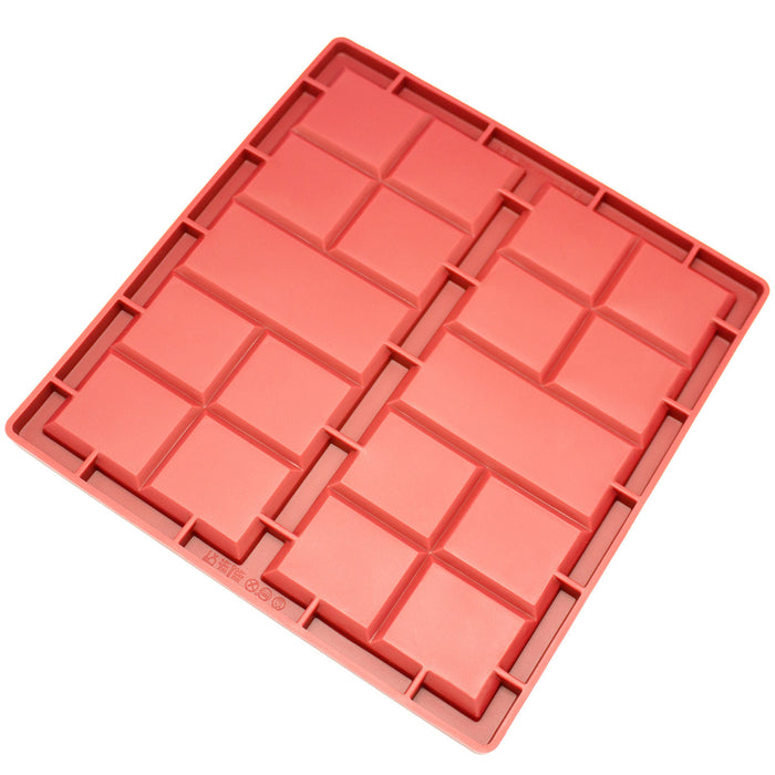 2-Cavity Silicone Mold for Making Break-Apart Chocolate Bars, Protein and Energy Bites, and More