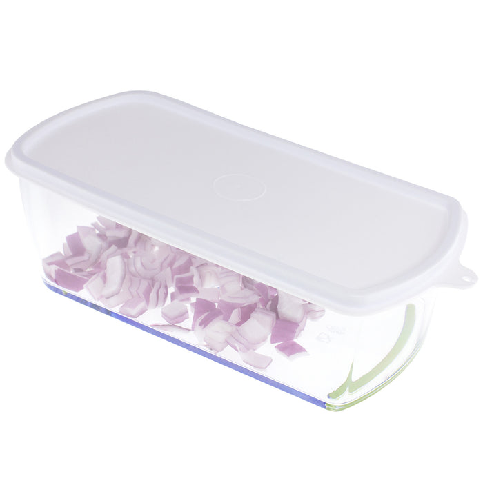 4-in-1 Onion, Vegetable, Fruit and Cheese Chopper with Storage Lid
