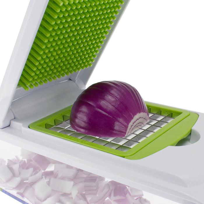 4-in-1 Onion, Vegetable, Fruit and Cheese Chopper with Storage Lid