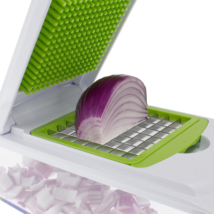 4-in-1 Onion, Vegetable, Fruit and Cheese Chopper with Storage Lid