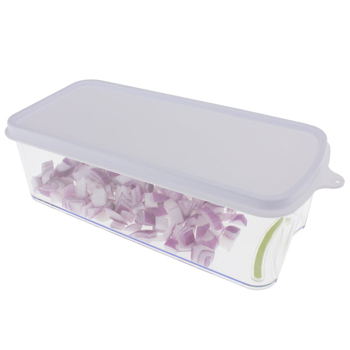 7-in-1 Onion, Vegetable, Fruit and Cheese Chopper with Mandoline Slicer and Storage Lid