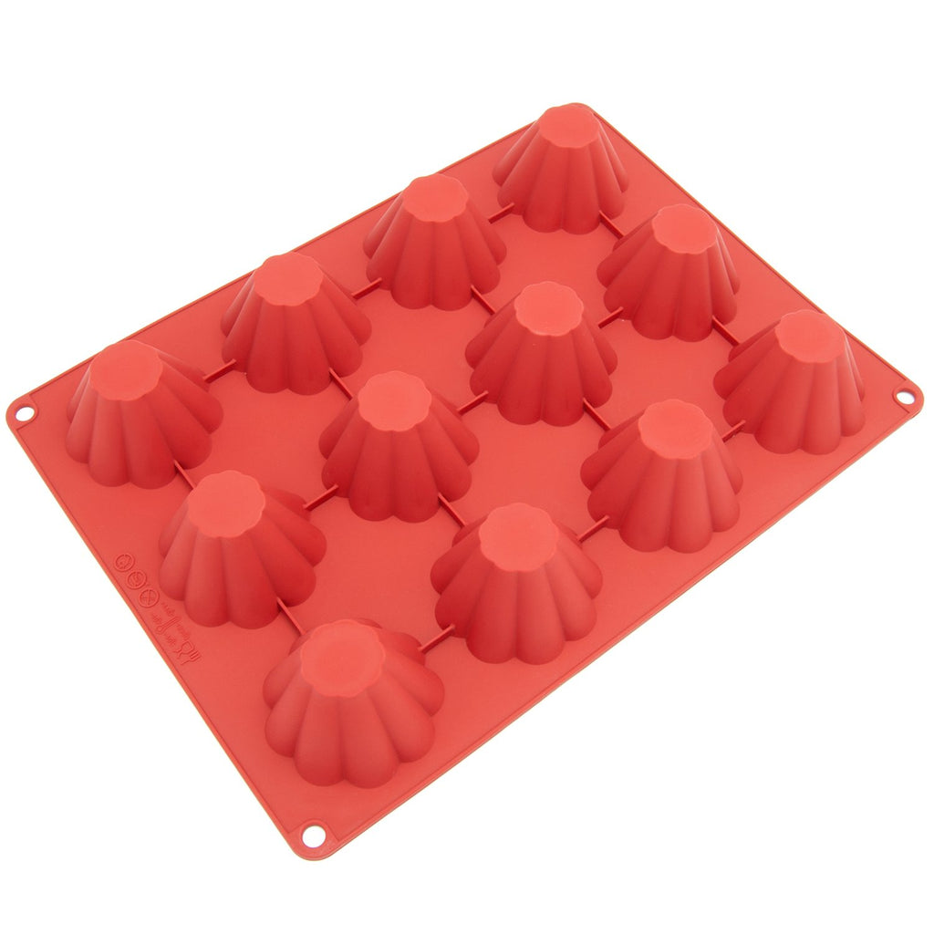 Freshware Silicone Molds Reusable Cupcake Baking Pan Non Stick Muffi