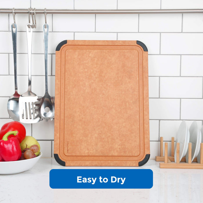 Cutting Board for Kitchen Dishwasher Safe, Wood Fiber Cutting